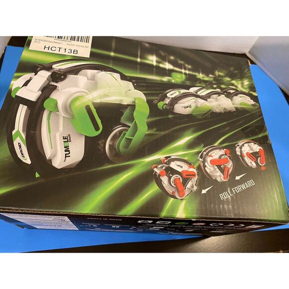 White/Red Trim Remote Control Round Rolling Stunt Car, HGT Engine NEW - Picture 5 of 9